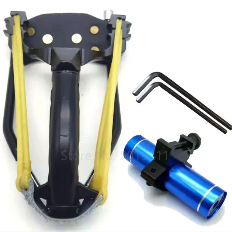 

Hunting Slingshot Precise Professional Powerful Folding Catapult with Three Card Ball Rubber Band for Outdoor Sports Shooting