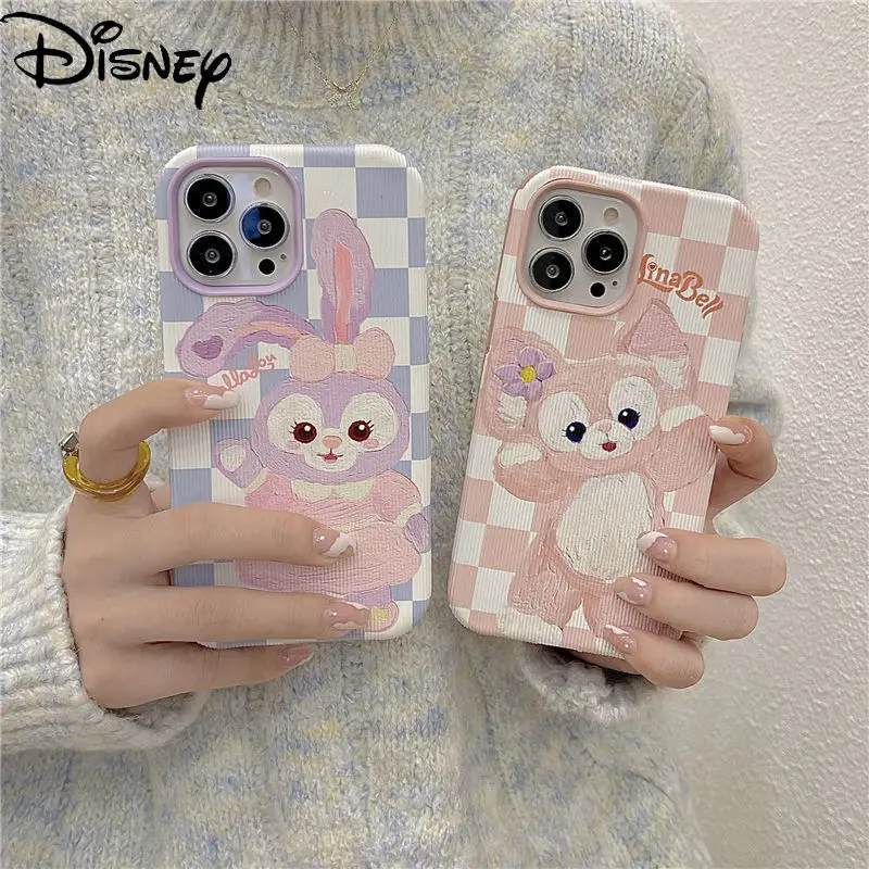 

Disney Stellalou Plaid Colorblock Phone Case for Iphone 11 12 13 Pro Max 11pro 11promax 12pro 12promax 13pro 13promxa XS Cover