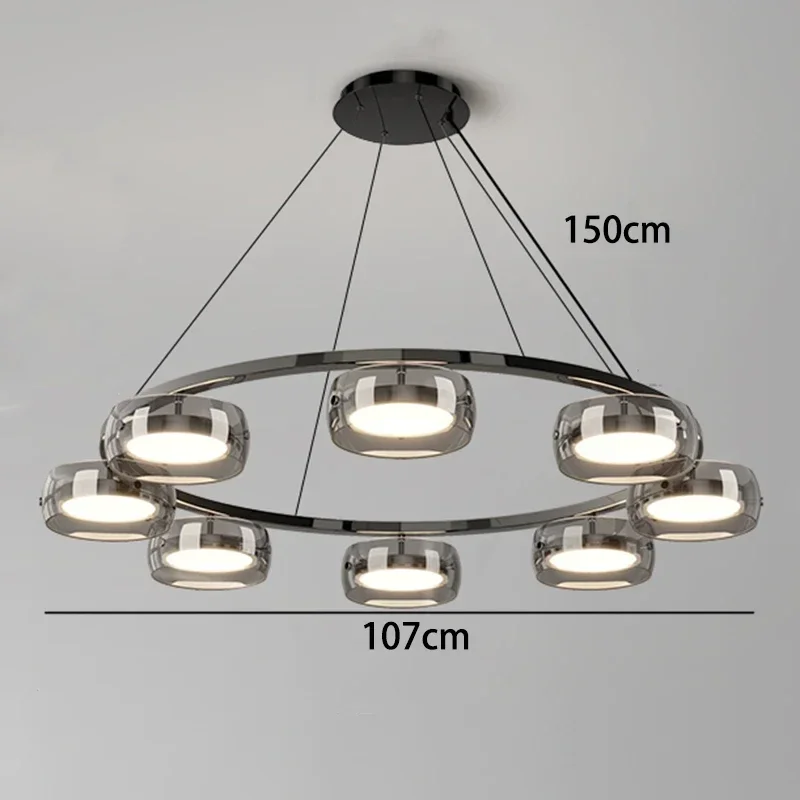 

Светодиодные подвесные светильники из скандинавского стекла для гостиной, столовой, кухни, журнальных столиков, люстра для спальни, домашний декор, люстры, светильник