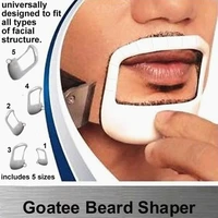 5pcslot beard comb hairbrush symmetric cut salon mustache beard styling template for beard shaping hair brush trimming tool