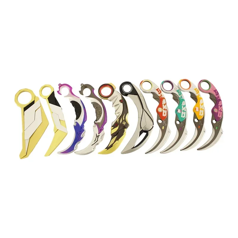 Valorant All Karambit Melee Weapons Металлическая модель с ножнами Prime Игровая периферия Несколько ножей для теленка Сплав Тренировочный нож Игрушки (art.: 3920caffa2bd2) - 3920caffa2bd2