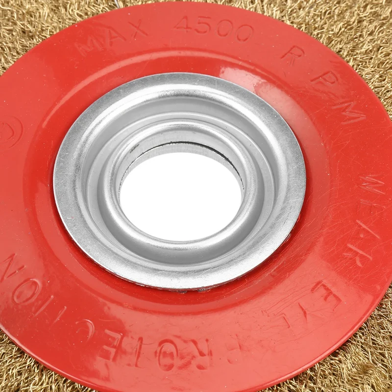 LUDA 8 дюймов 200 мм стальная плоская проволочная щетка с 10 шт. переходными кольцами