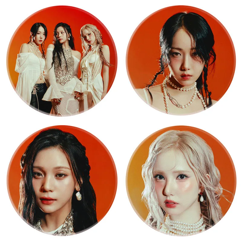 Альбом KPOP VIVIZ VOYAGE круглая металлическая брошь в виде значка E Dua SinB Umji модный