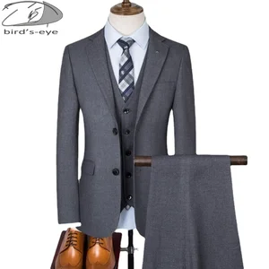 8xl ( Jacket + Pants + Vest ) Wedding Suit Men Dress Korean Slims Men's Business Suit 3 Pieces Set F