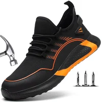 2022 Lightweight Work Safety Shoes For Man Breathable Sports Safety Shoes Work Boots S3 Anti-Smashing Anti-iercing 1