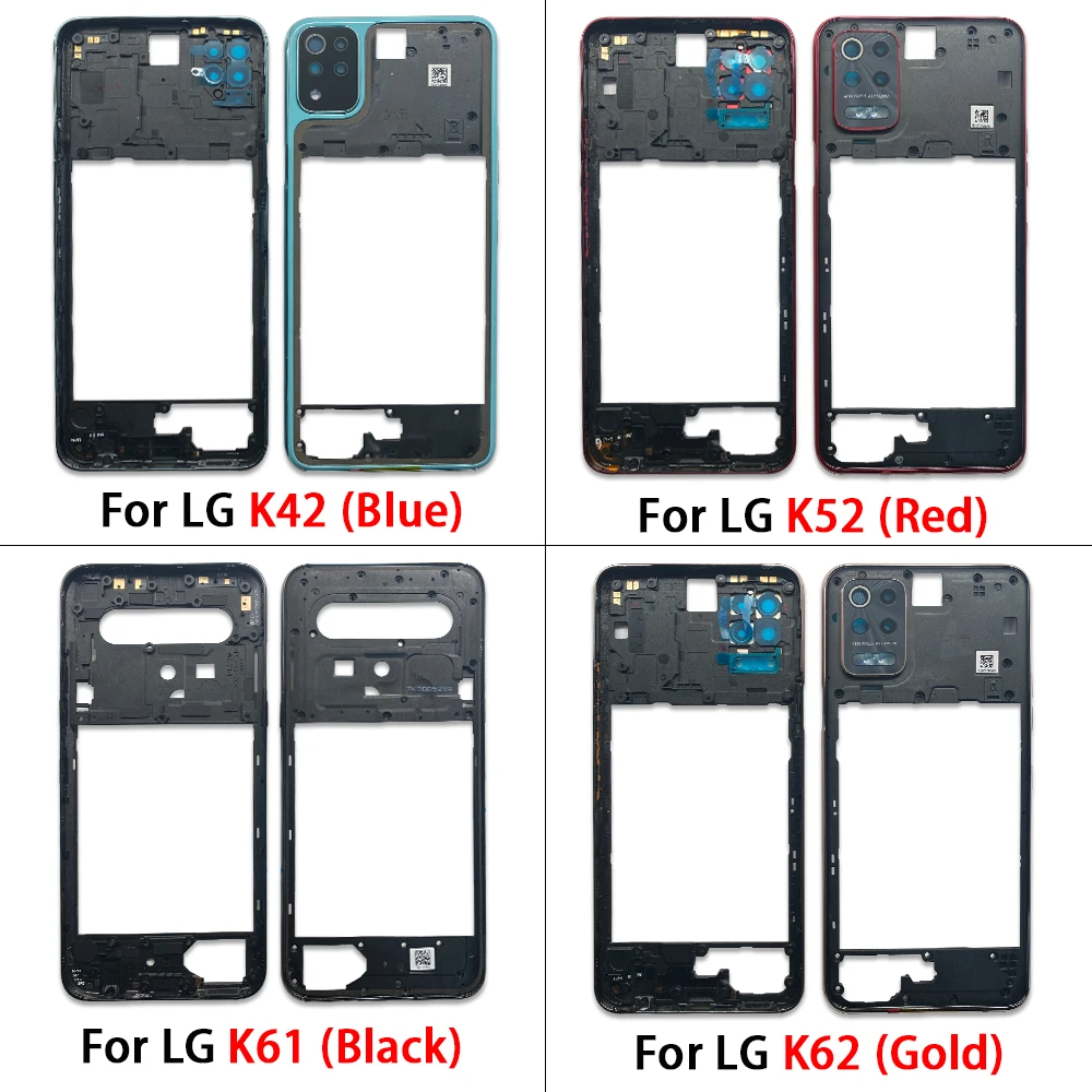 Новинка для LG K42 K52 K62 K61 средняя рамка Корпус панель задний корпус деталь замены