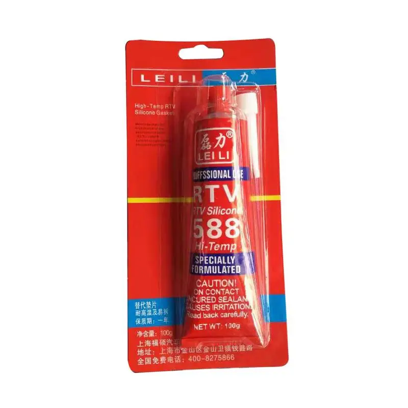 

New Sealant 100g Strong Adhesive Glue High Temperature Sealant RTV Red Fastening Glue For Car Motor Gap Seal Repair Tools