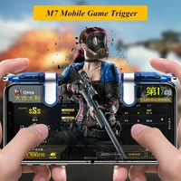 m7 mobile phone game pubg controller for ios iphone android l1 r1 aim shooting gamepad joystick key button gatillos para celular