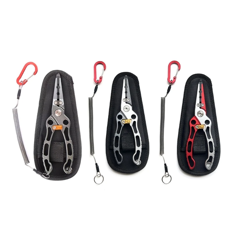 

Fishing Pliers Grip Fish Clamps Tackle Grabber Keeper Hook Remover Line Cutter