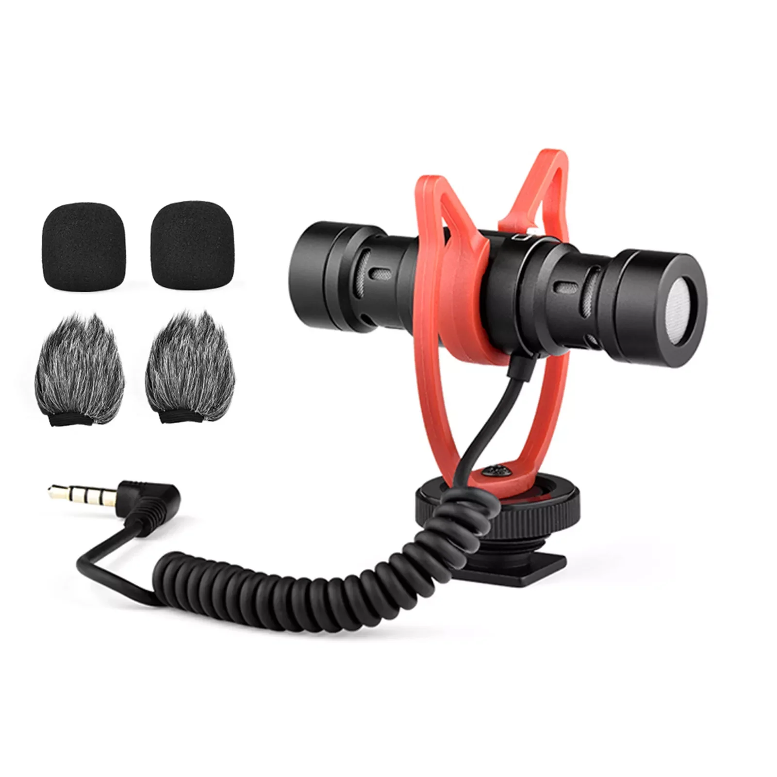 

Кардиоидный двойной капсульный микрофон NEW2023, микрофон с креплением для камеры, для смартфона, планшета, цифровых зеркальных фотоаппаратов,...