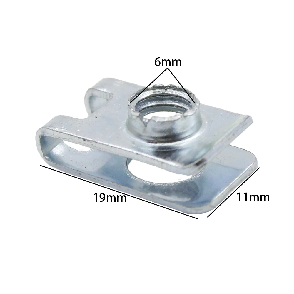 

10 шт. M4 M5 M6 металлические зажимы U-типа с резьбой 5 мм 6 мм 4 мм язычковые гайки для крепежных автомобилей и мотоциклов