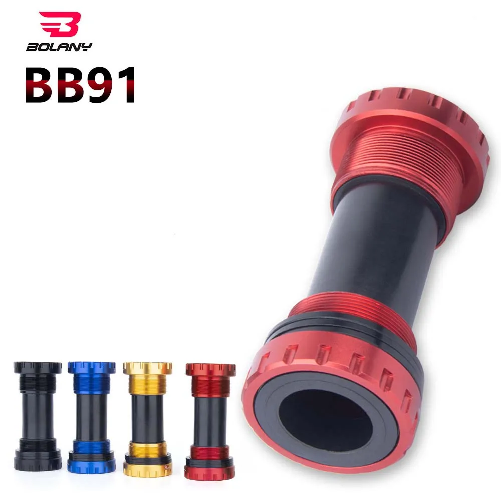 

Bolany BB91 MTB Bicycle Bottom Bracket Road Bike Press Fit Stainless steel bearings Bottom for 24mm shaft Crankset chainset
