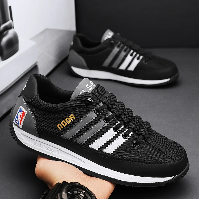 Summer Mesh Breathable Mens Casual Sport Shoes Comfortable Soft Elastic Men's Casual Sneakers Rubber Non-slip Man Running Shoes