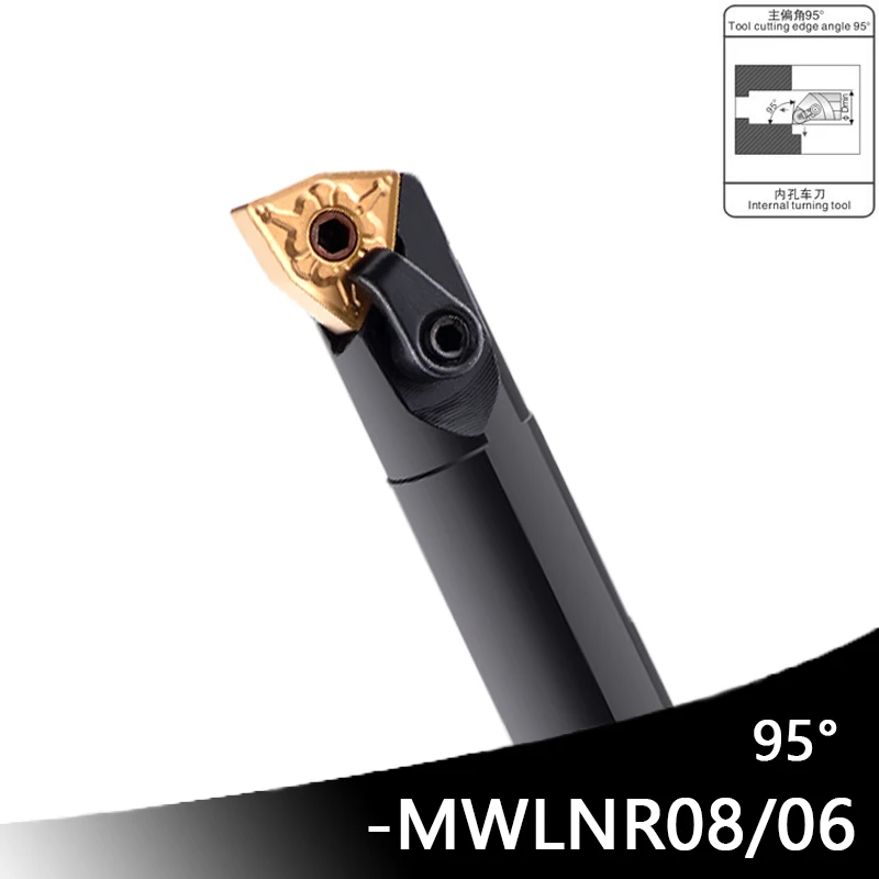 

OYYU MWLNR08 MWLNR06 S16Q/S18Q/S20R/S22R/S25S MWLNR MWLNL CNC Internal Tunring Tool Holder Lathe Cutter Use WNMG Carbide Inserts