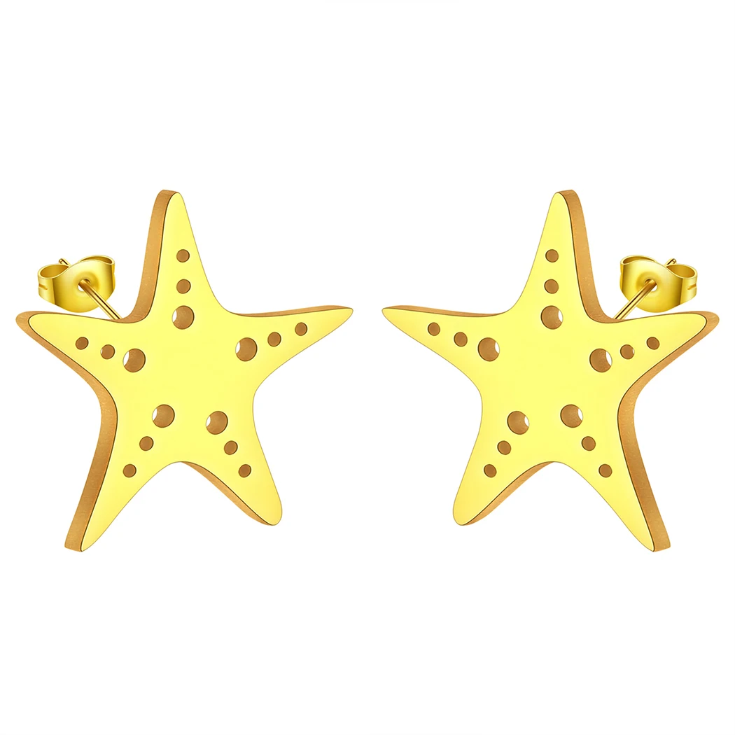 Женские серьги-гвоздики из нержавеющей стали в стиле бохо