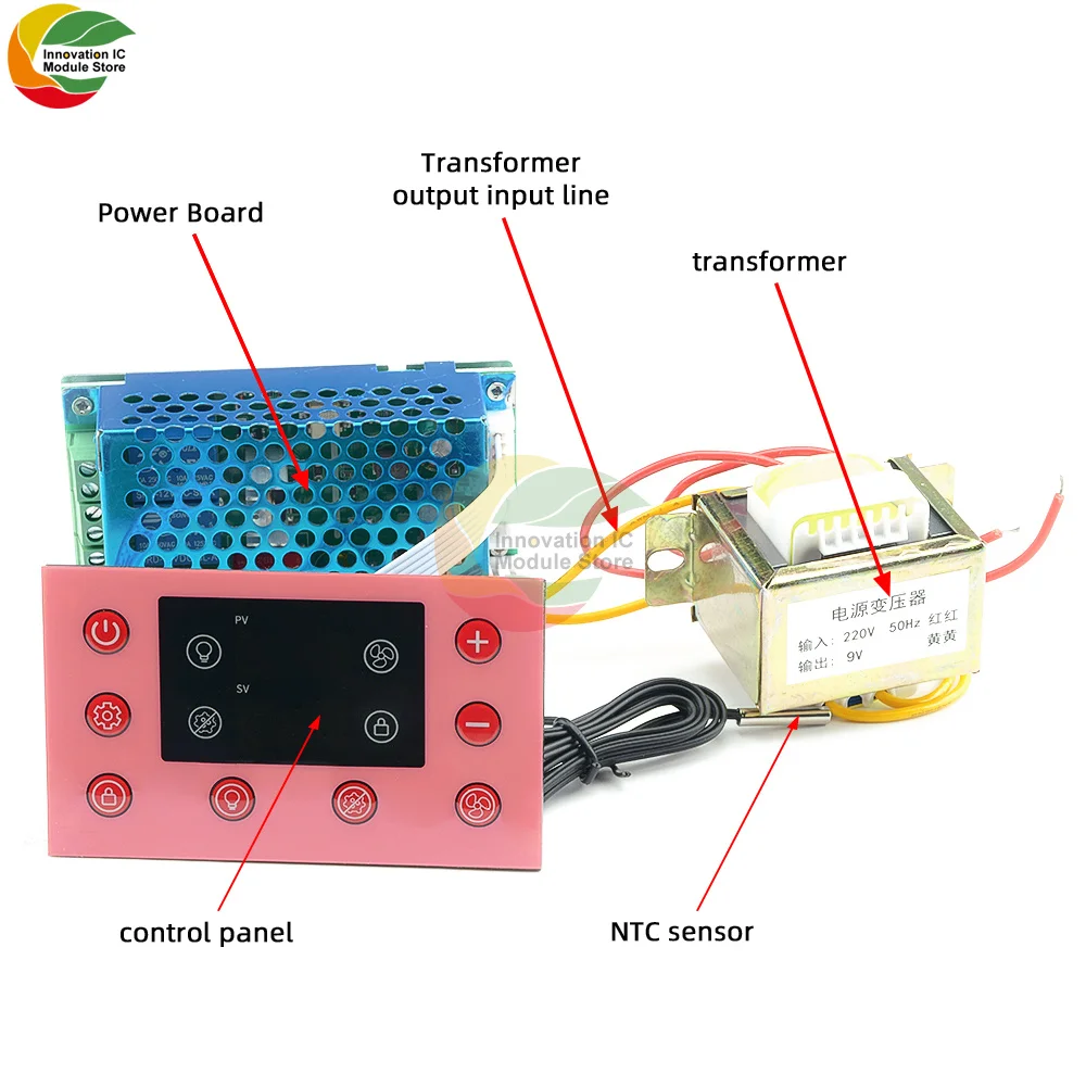 

AC220V smart pet house smart controller temperature control lighting sterilization ventilation child lock pet house controller