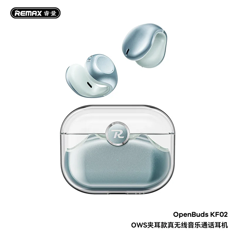 Фото REMAX OpenBuds KF02 True Wireless Наушники с клипсой для музыкальных вызовов — удобная посадка, быстрое подключение, ENC шум — уменьшение №1