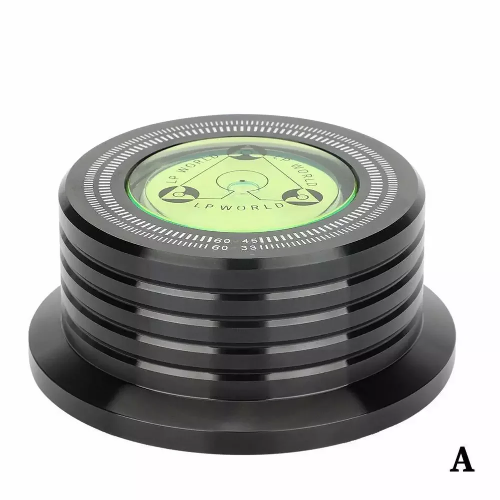 

60Hz for LP Vinyl Record Player Disc Turntable With Level Stabilizer Alloy Clamp Weight Aluminum A3D4