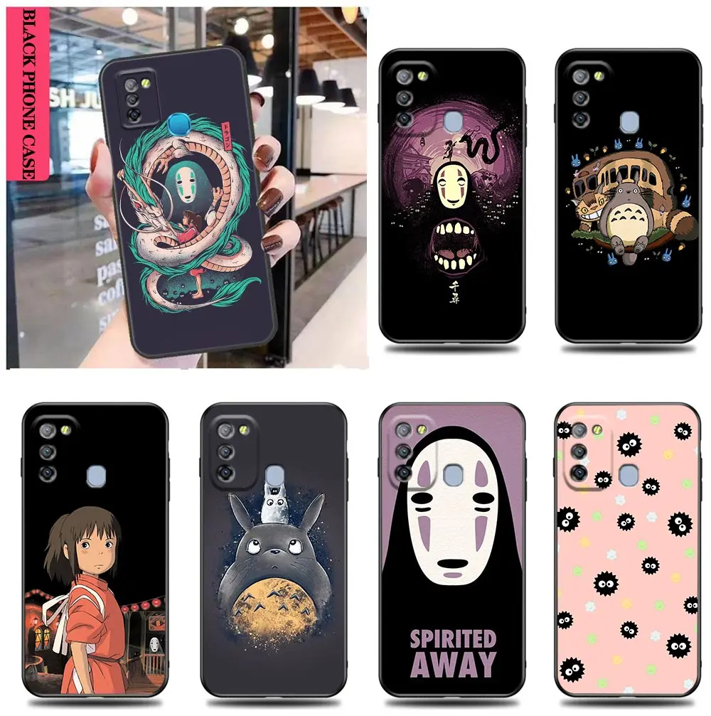 

Spirited Away Totoro No Face Case For Infinix TECNO CAMON 19 16 ZERO X NEO 20 8 POVA 4 2 NEO2 NOTE 12 11 10 8 8I S5 Pro 5G Case