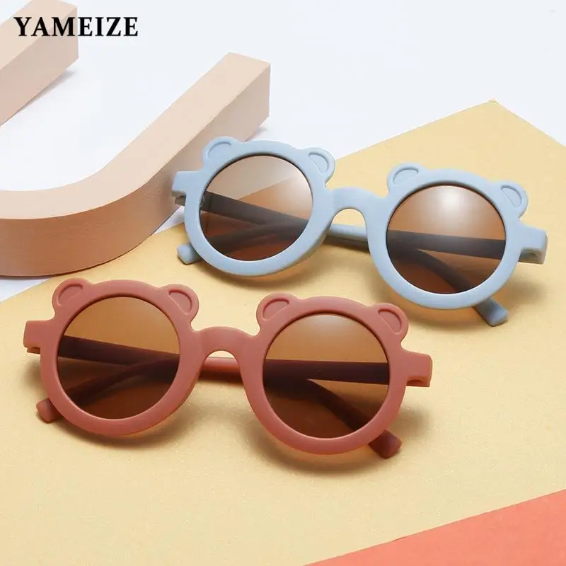 

Boy Girl Cute Cartoon Shape Fashion Round Sunglasses Children Vintage Pink Sun Glasses Uv400 Protection New Shades Kids Eyewear