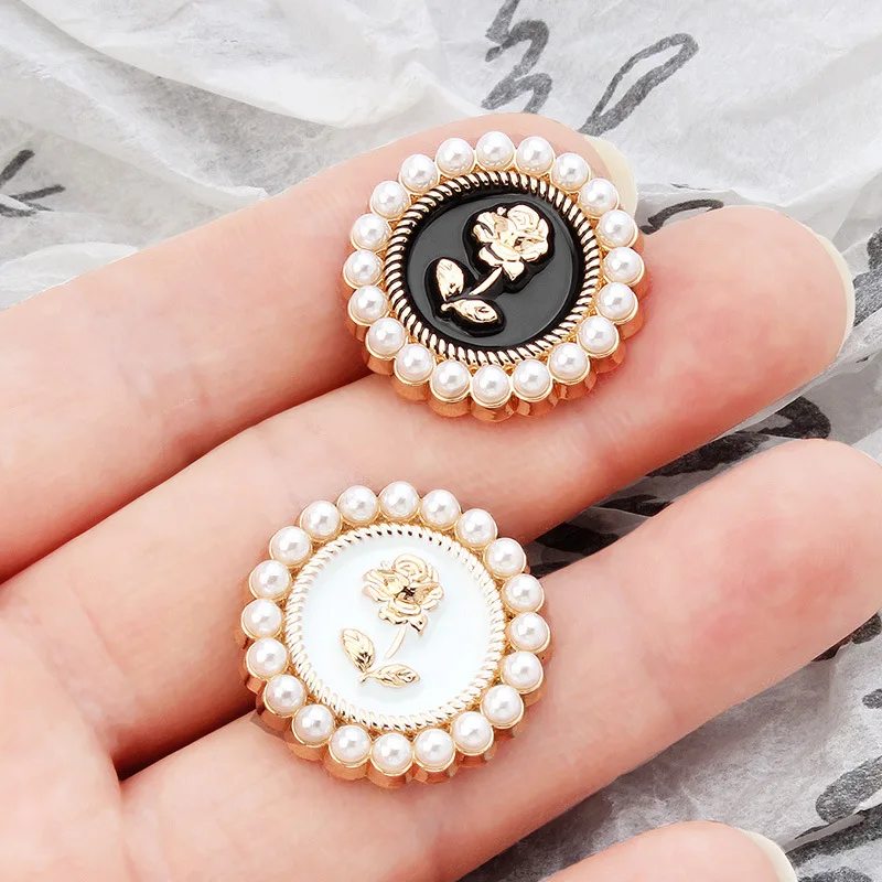 6 шт. детский твидовый тренчкот с жемчужными пуговицами