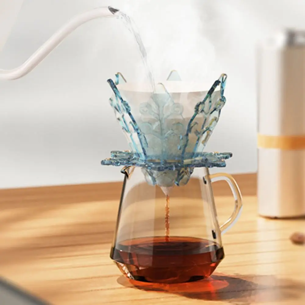 Складная капельница для кофе с дизайном снежинки компактная складная