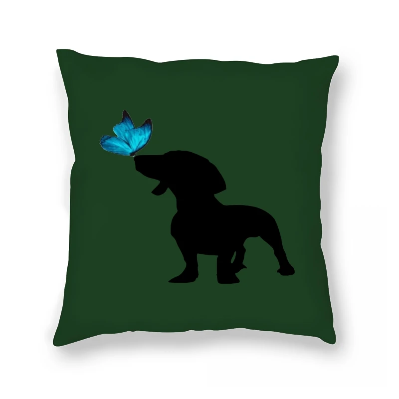 

Dachshund My Best Friend Print Pillow Case Fashion Funny Cartoon Design Hip Hop Boy Casual