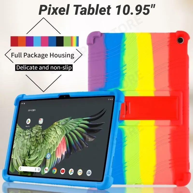 

Мягкий силиконовый чехол с подставкой для планшета Google Pixel чехол 10,95, Детская безопасность, противоударный защитный чехол