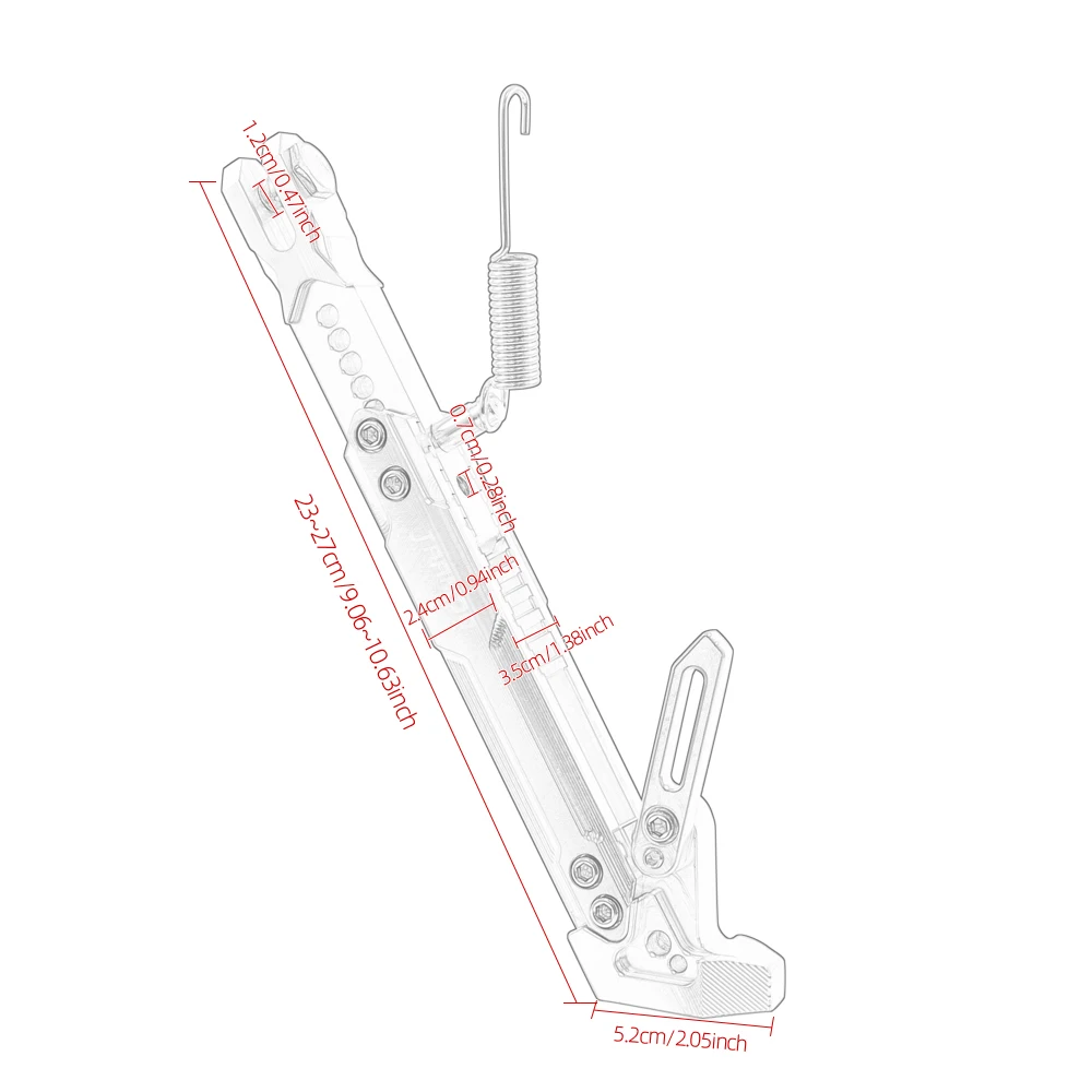 CNC Motorcycle Adjustable Side Parking Foot Support Aluminum alloy Motorbike Sides Kickstand For Scooter Electric Dirt Pit Bike images - 6