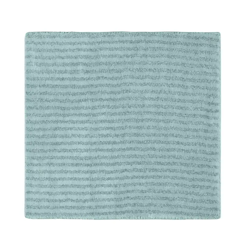 

24 in. x 40 in. Plush Washable Nylon Bath Rug Sea Foam