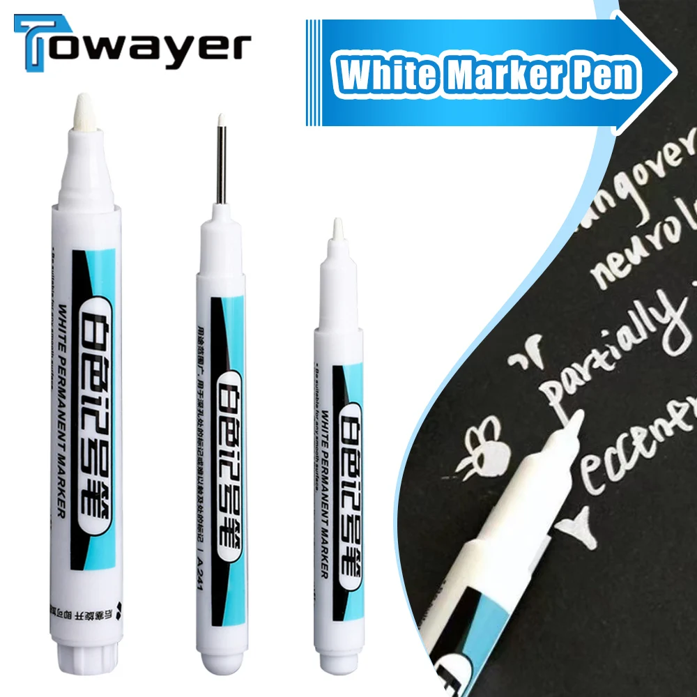 

2/3pcs Marker Pen Graffiti Waterproof Permanent Pencil For Plastic Leather Glass Stone Metal Ceramic Woodworking DIY Hand Tool