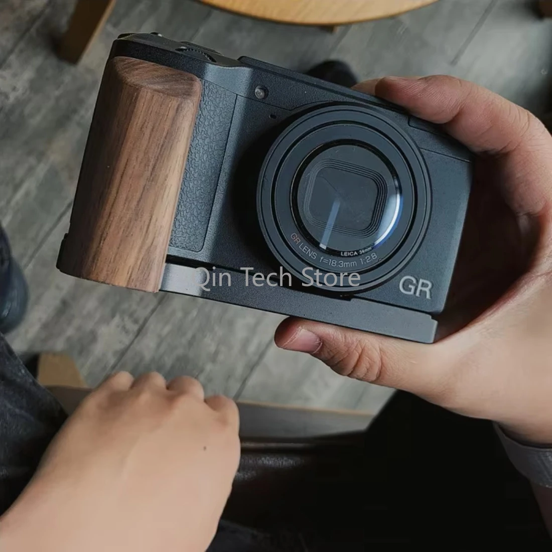 Фото Деревянная рукоятка, быстроразъемный L-образный кронштейн для Ricoh GR2 GRII Ricoh GR 2, дерево №1