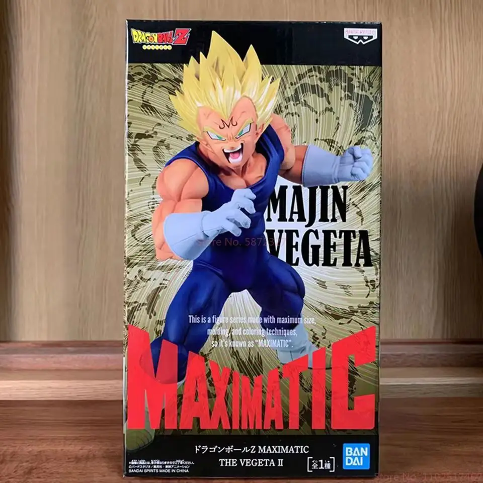 Подлинная оригинальная фигурка Bandai Dragon Ball Z Vegeta Maximatic 2 0 19 см игрушки для детей