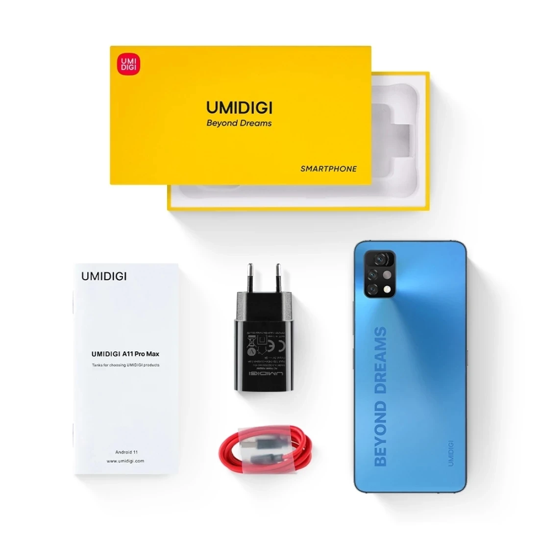 Global Version UMIDIGI A11 Pro Max Android 11 Smartphone 6.8