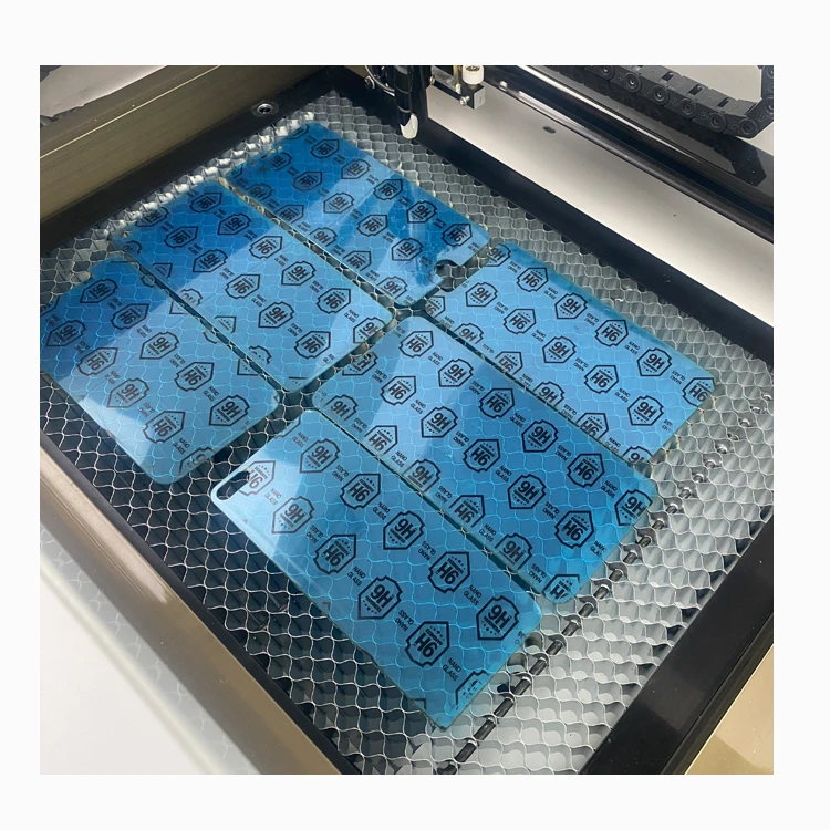 

Daqin 9h tempered glass mobile screen protector cutting machine nano liquid screen protector machine For iphone protection