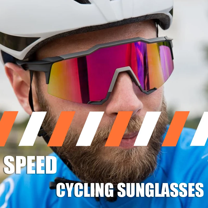 

Men Cycling Sunglasses with 3 Lens Women Sport Mountain Bike Glasses Speed Road Bicycle Eyewear Fishing Riding Sunglasses TR90
