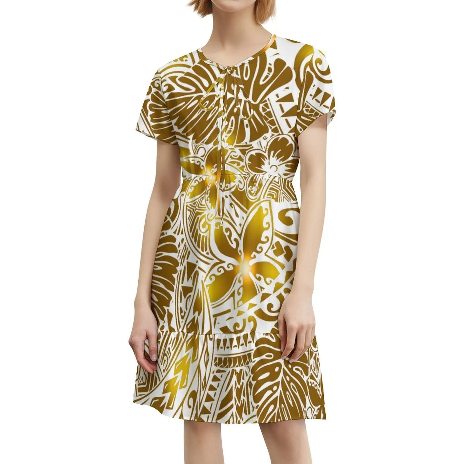 Женское праздничное платье Pacific Island полинезийское женское летнее длиной до