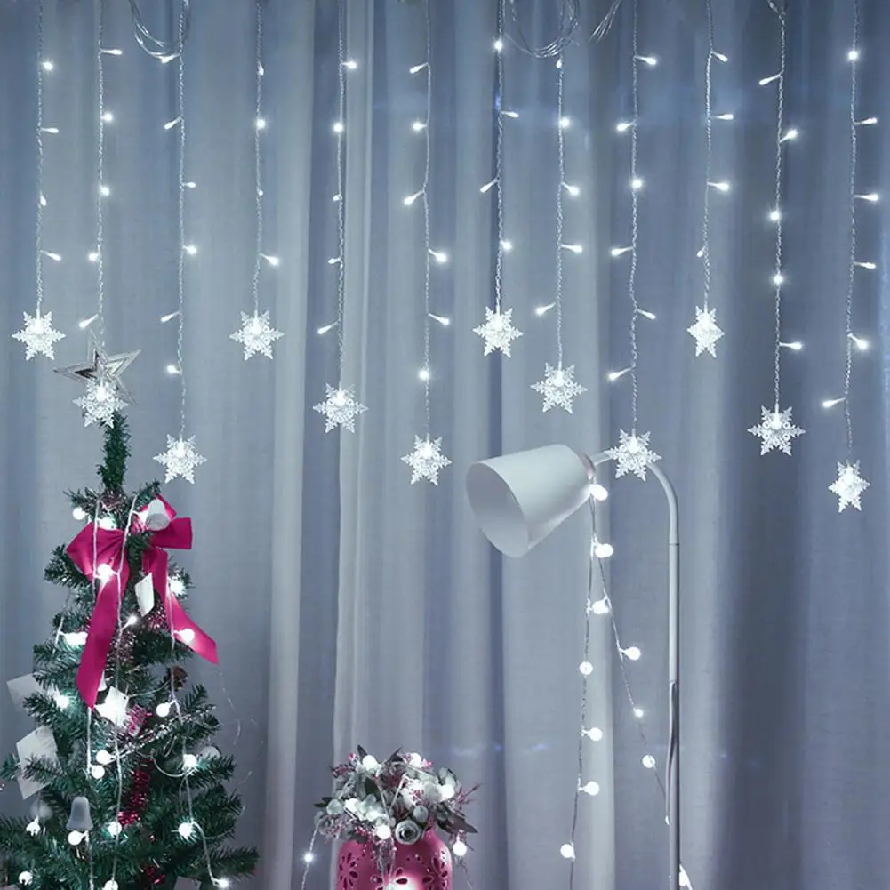 

Holiday String Light Useful Glare Free Plastic LED Christmas Snowflake Holiday String Lights for Home