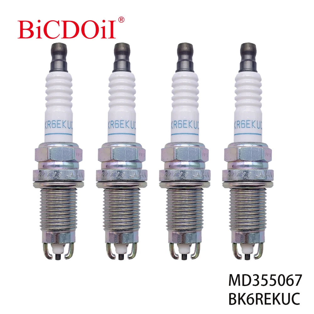 

4Pc/6Pc MD355067 BK6REKUC 1013 Normal Spark Plug For Mitsubishi Lancer Galant Cedia Legnum Toyota Nadia Vista MD372422 BKR6EKUD
