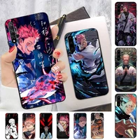 bandai anime jujutsu kaisen ryomen sukuna phone case for huawei p30 40 20 10 8 9 lite pro plus psmart2019