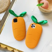 interesting simulation carrot shape phone case for iphone 12pro 12 11 11promax 13promax 13 x xs xr xsmax 7 8plus soft shell