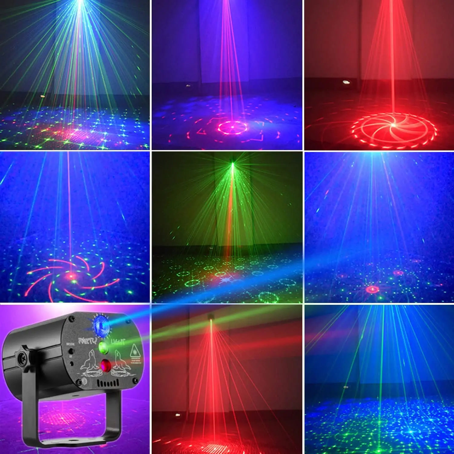 Миниатюрный RGB дискотечный светильник USB аккумуляторная лампа светодиодный