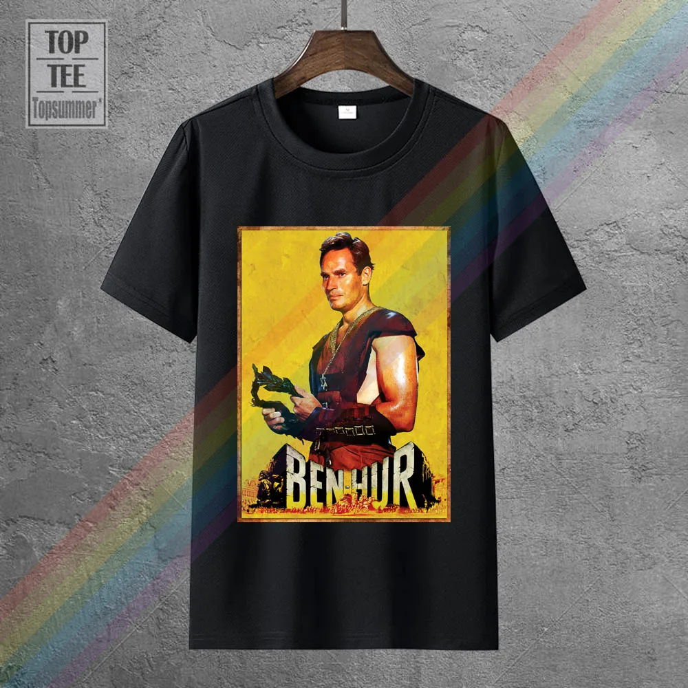 

Charlton Heston Ben Hur Tshirts Horror Skull Tee-Shirt Retro Anime Clothes Harajuku T Shirt Gothic Funny T Shirts