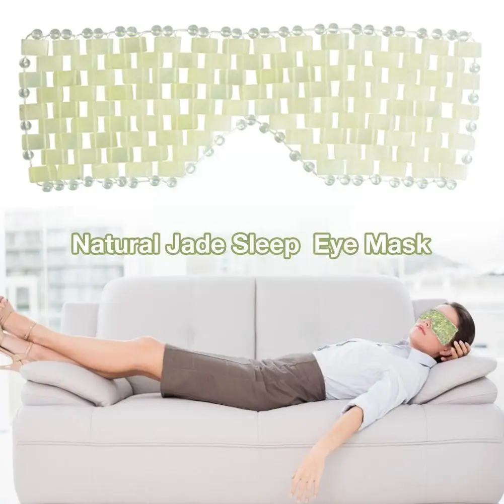 

Natural Jade Eye Cooling Jade Sleep Eye Massager Aging Shade Jade Gift Anti Relaxation Therapy Cover Stone F1z6
