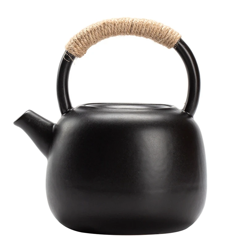 

Camping Kettle,Portable Tea Kettle Outdoor Hiking Picnic Water Kettle Lightweight Teapot Coffee Pot Charcoal Stove