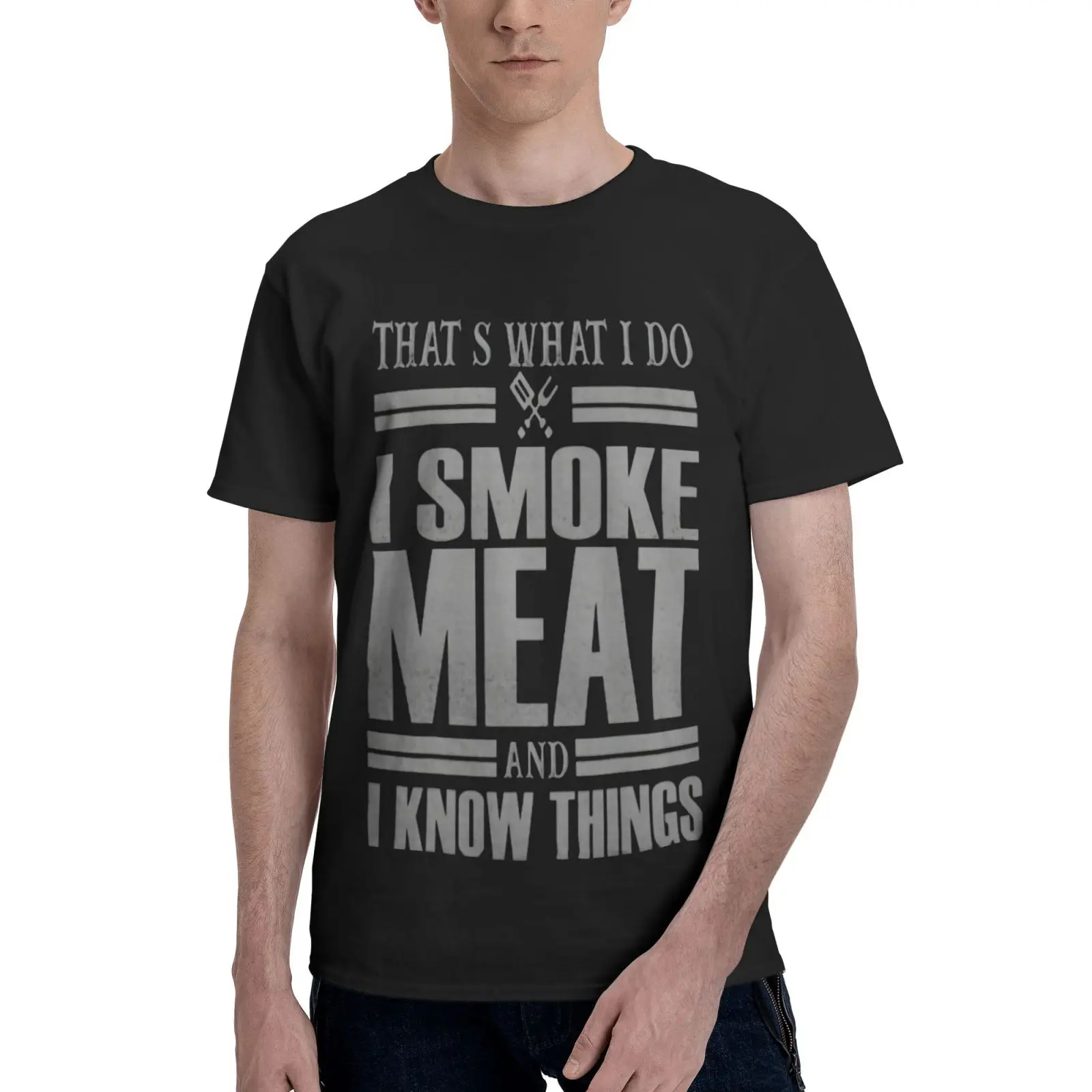 

Мужская футболка оверсайз с надписью «It's What I Smoke», 3772