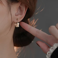 2022 new golden chain tassel drop pearl earrings women personality fashion unique design earrings wedding jewelry birthday gifts