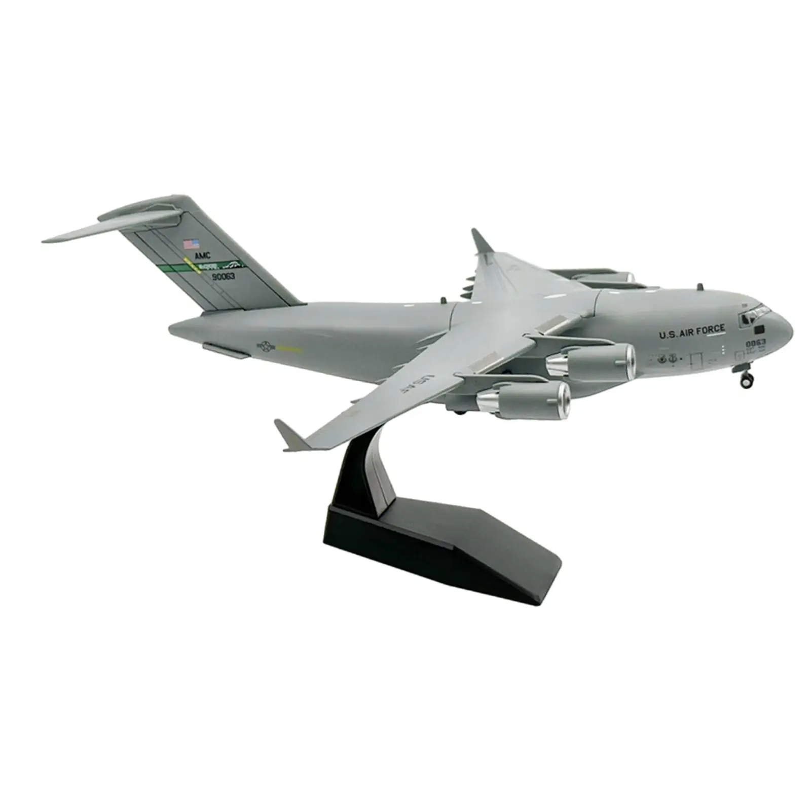 

Simulation 1:200 C17 Aircraft Model with Base for TV Cabinet Bedroom Shelf