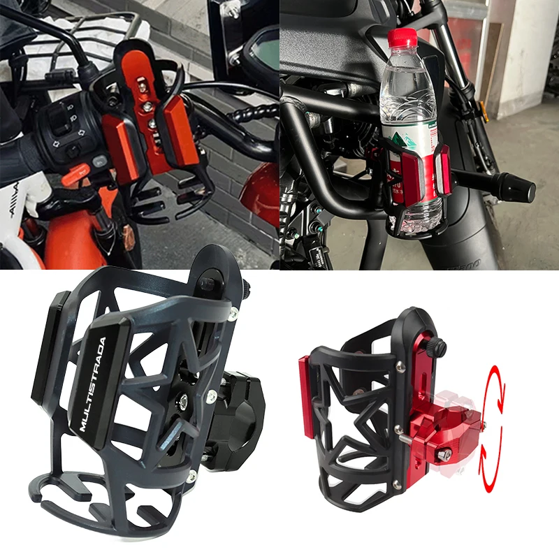 Держатель для бутылки с ЧПУ мотоцикла подходит DUCATI Multistrada 950 1100 1260 1200 S GT 1200S V4