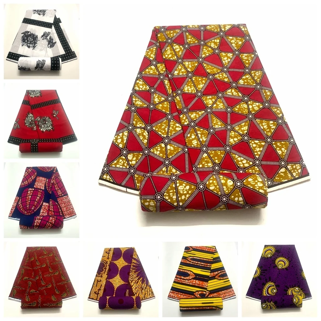 

Wholesale prices！2023 New Guaranteed Veritable 100% Cotton African Real Wax Fabric Ankara Prints Wax Nigerian Style Tissu Pagnes